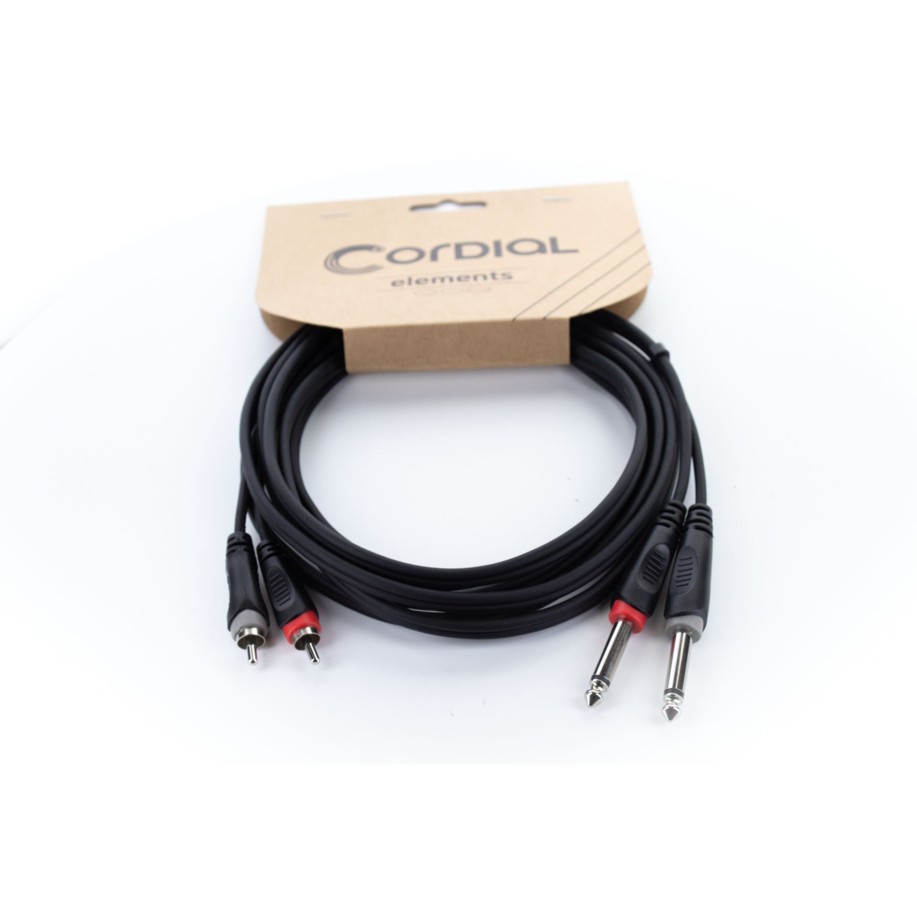 Cordial Spielzeug-Musikinstrument, EU 3 PC Cinch-Klinkenkabel 3 m - Audiokabel