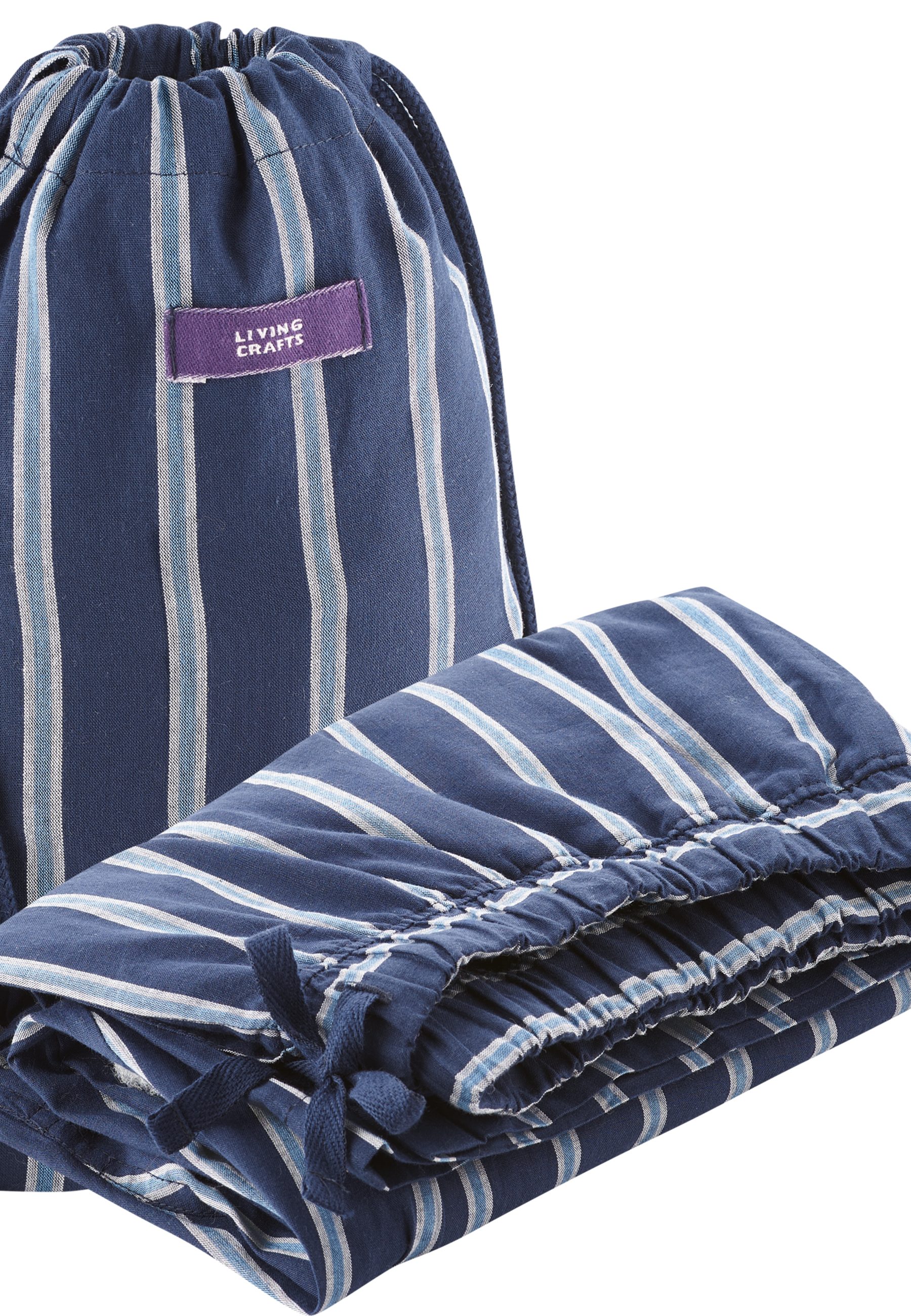 LIVING CRAFTS Schlafhose KLEMENS GOTS zertifiziert