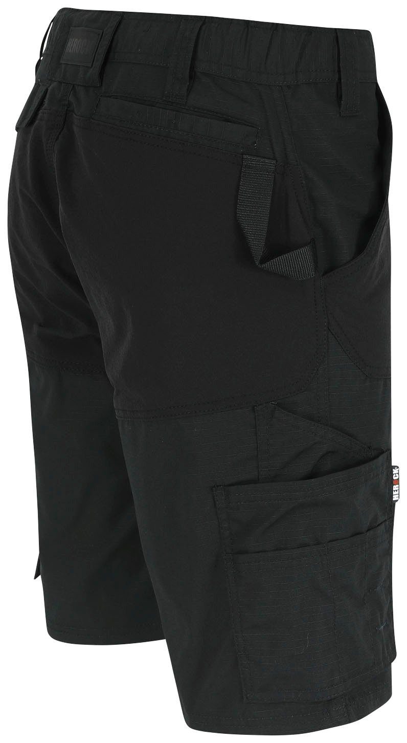 schwarz (1) 4-Wege-Stretch, Herock Komfortabel, HESPAR Hammerschlaufe Multi-Pocket BERMUDAS Arbeitshose mit