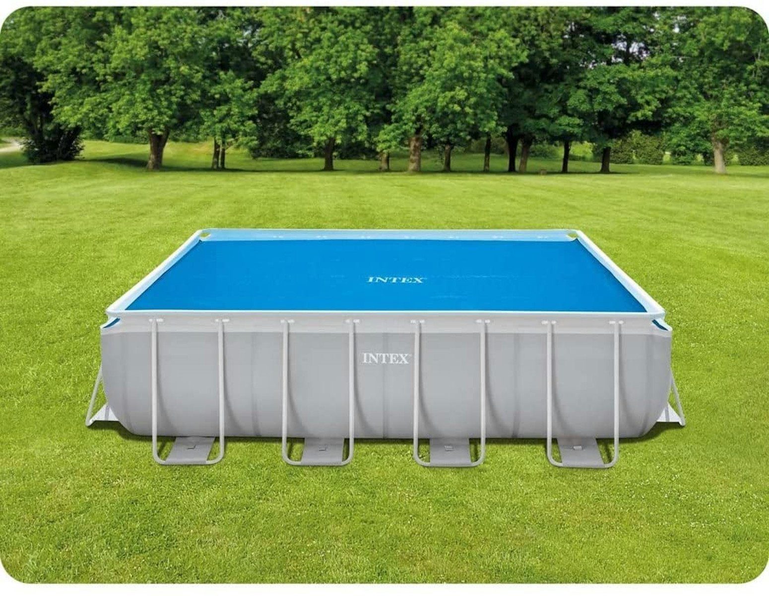 Thumbnail - Intex Pool-Abdeckplane 28028 - Solarabdeckplane für Frame-Pools 400x200cm