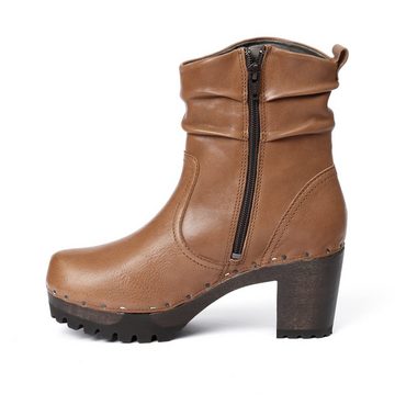 Softclox O-BOOTIE Washed Nappa camel Stiefelette