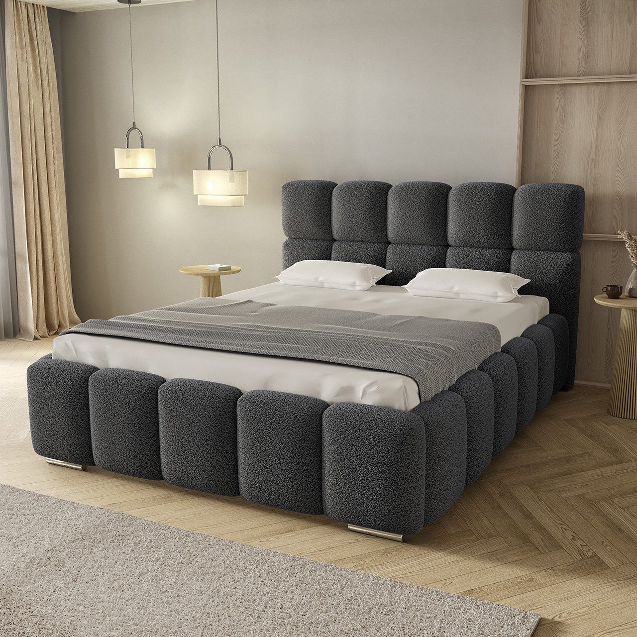 thematys Polsterbett 140x200 160x200 180x200 200x200cm Bettkasten + Lattenr günstig online kaufen