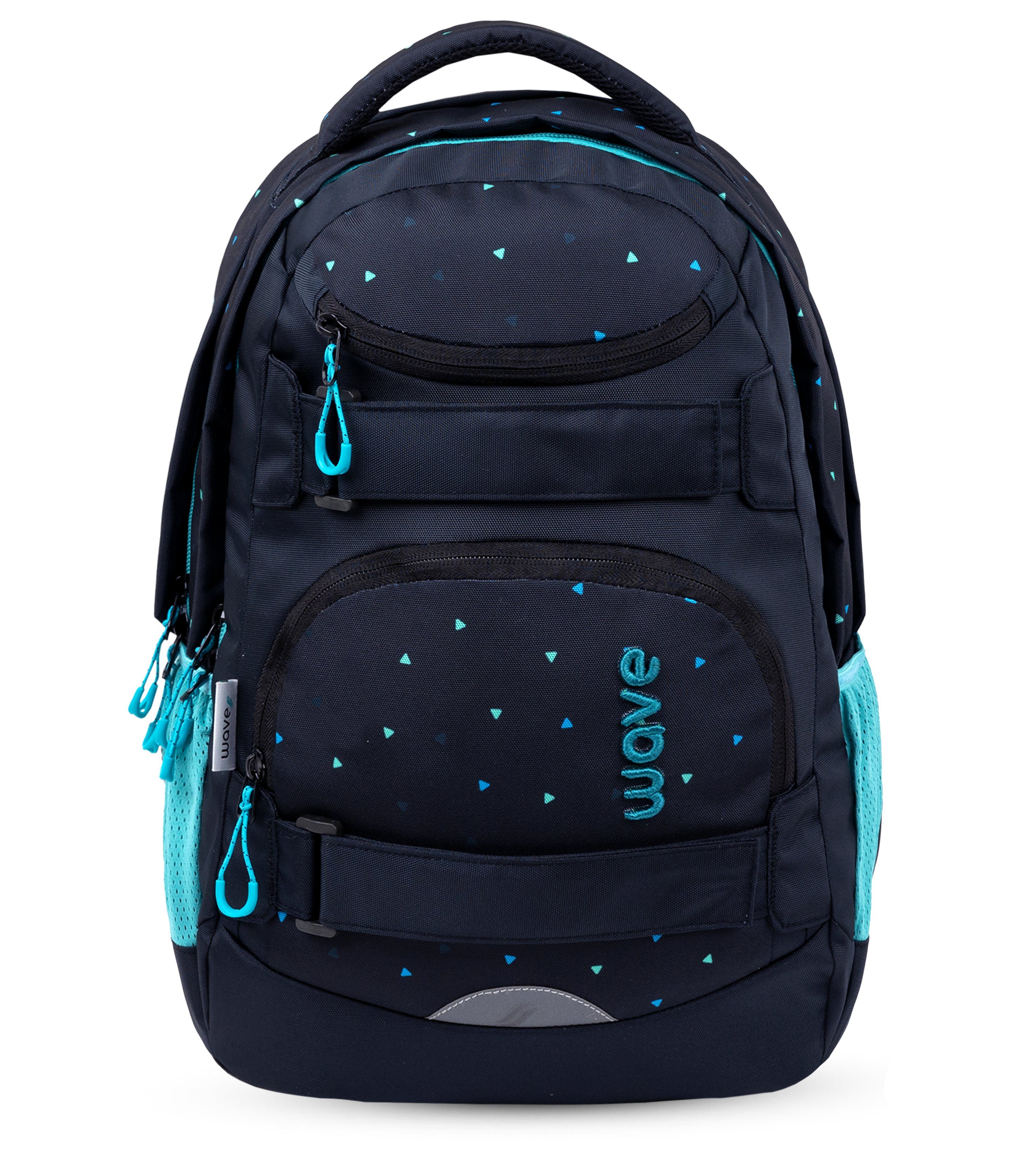 Wave Dots Move Schulrucksack Schulrucksack Infinity Aurora