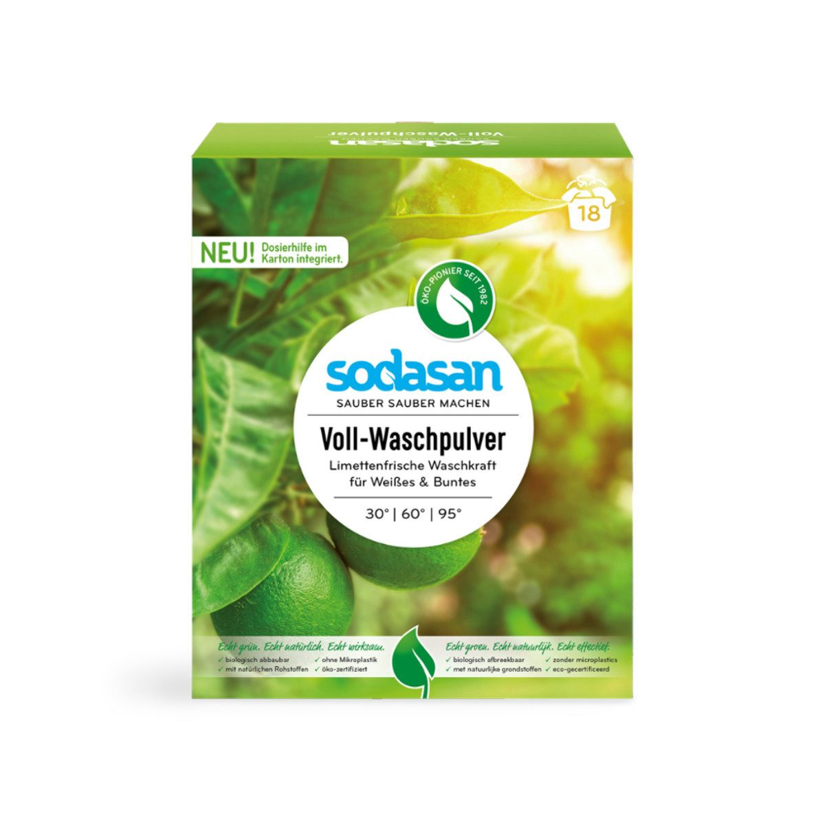 Sodasan SODASAN Voll-Waschpulver Limette 1.01 kg Vollwaschmittel