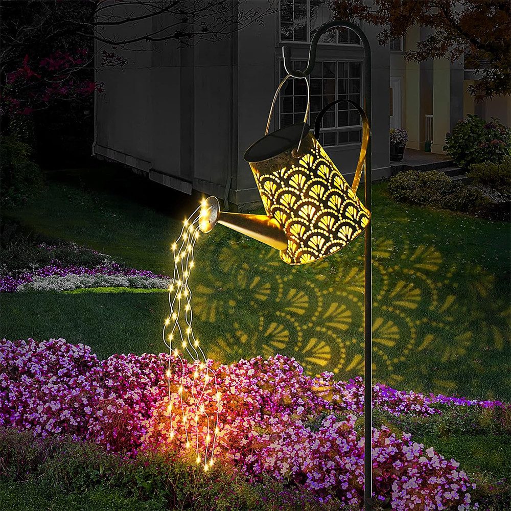 zggzerg LED Solarleuchte Solar Gießkanne Lichterkette günstig online kaufen