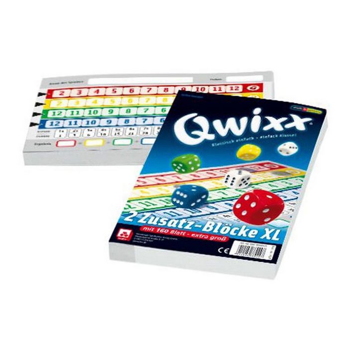 NSV Spiel 4021 QWIXX Zusatzblöcke XL 2 Stück