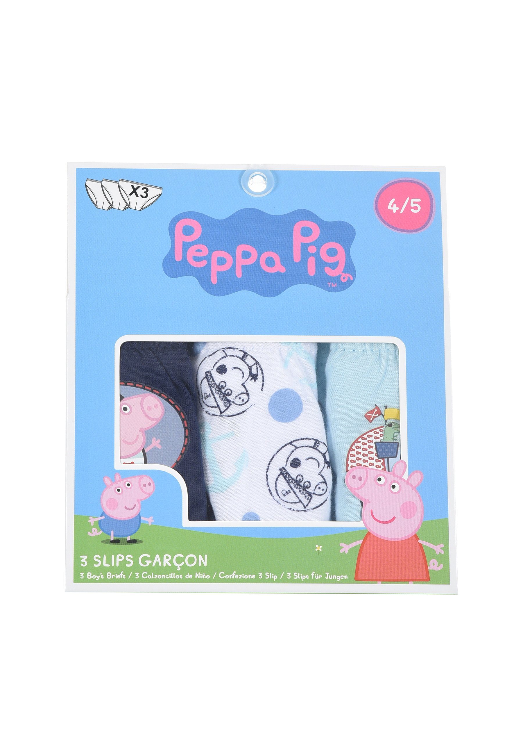 Slip Peppa Pig Wutz (3-St) Unterhosen Peppa Kinder Jungen