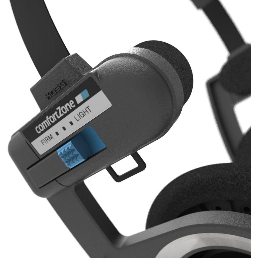 Koss Porta Pro Mic / Remote - Headset - schwarz/silber On-Ear-Kopfhörer