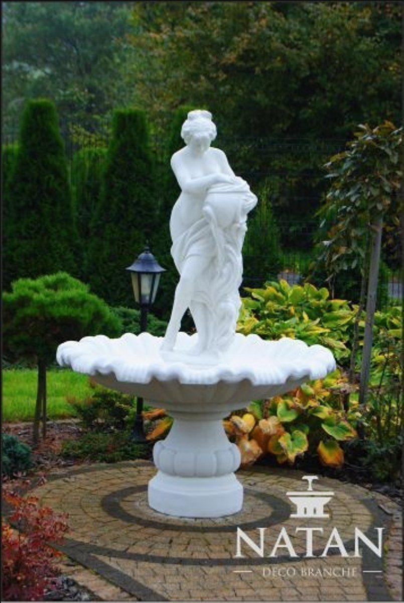 JVmoebel Skulptur Zierbrunnen Springbrunnen Brunnen Garten Fontaine Teich G. CHARLOTTE