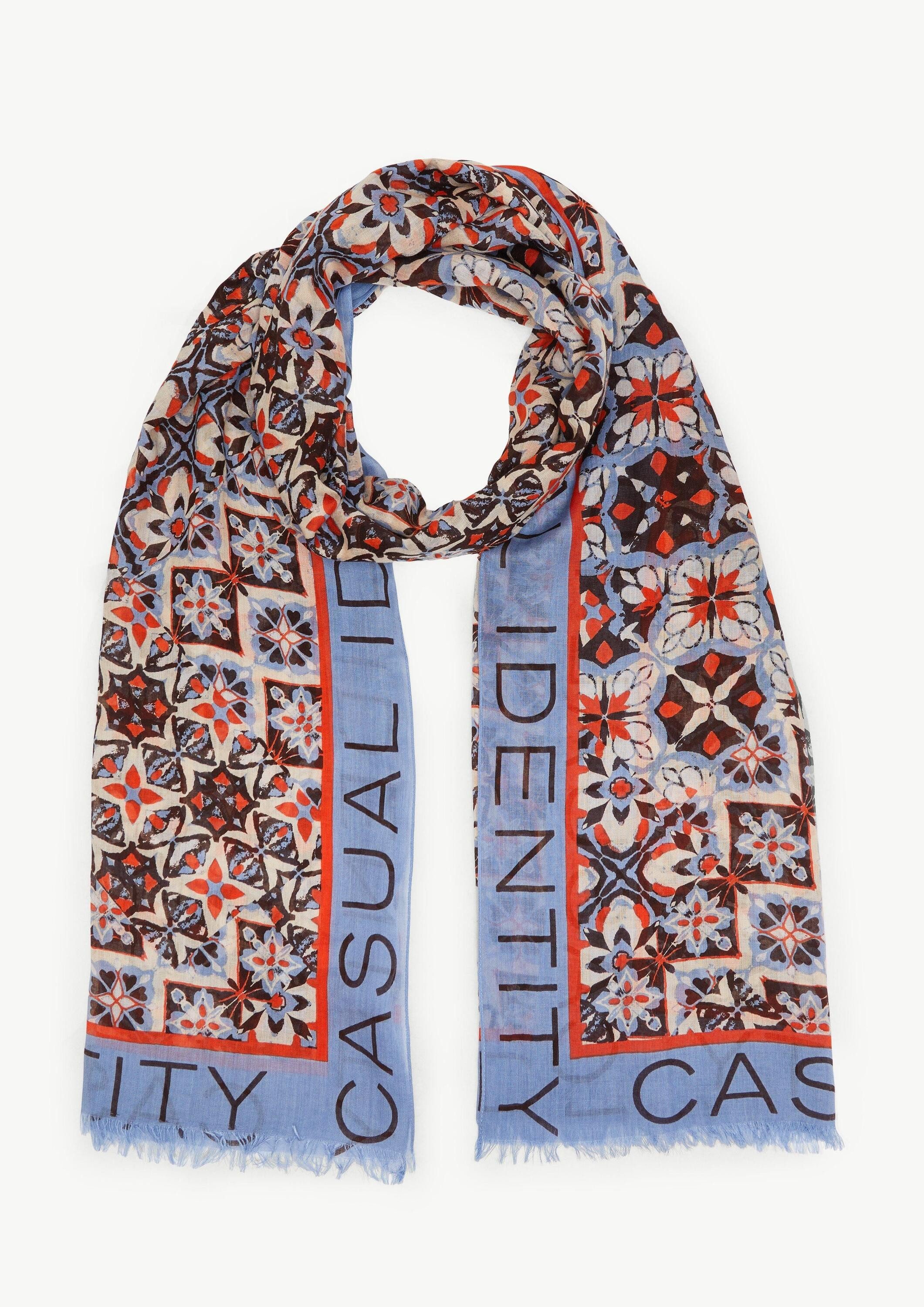 comma Schal Tuch, Schal aus Modalmix mit Fransen