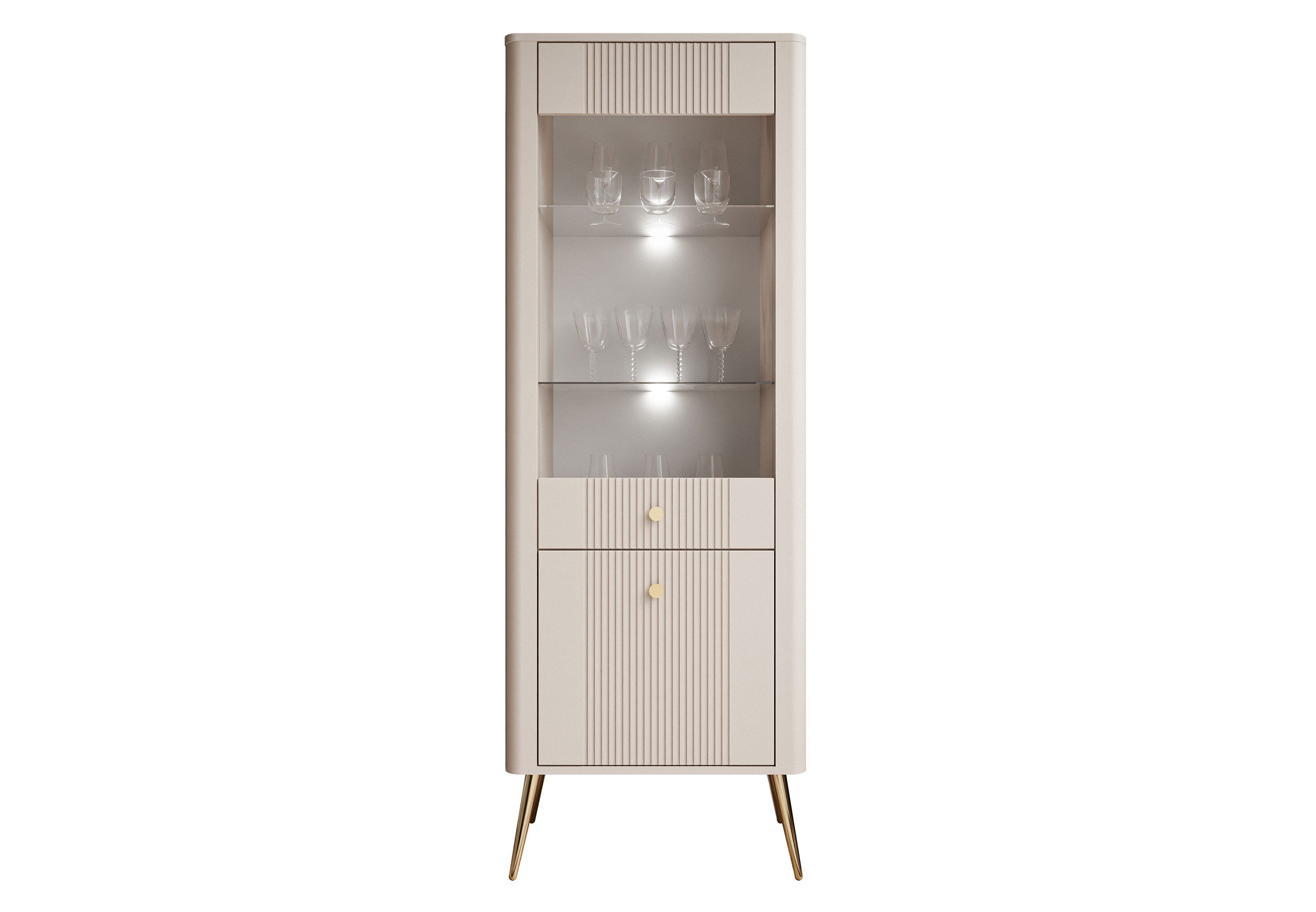 Lookway Standvitrine ELYSIA KASCHMIR mit LED-Beleuchtung Breite: 65 cm