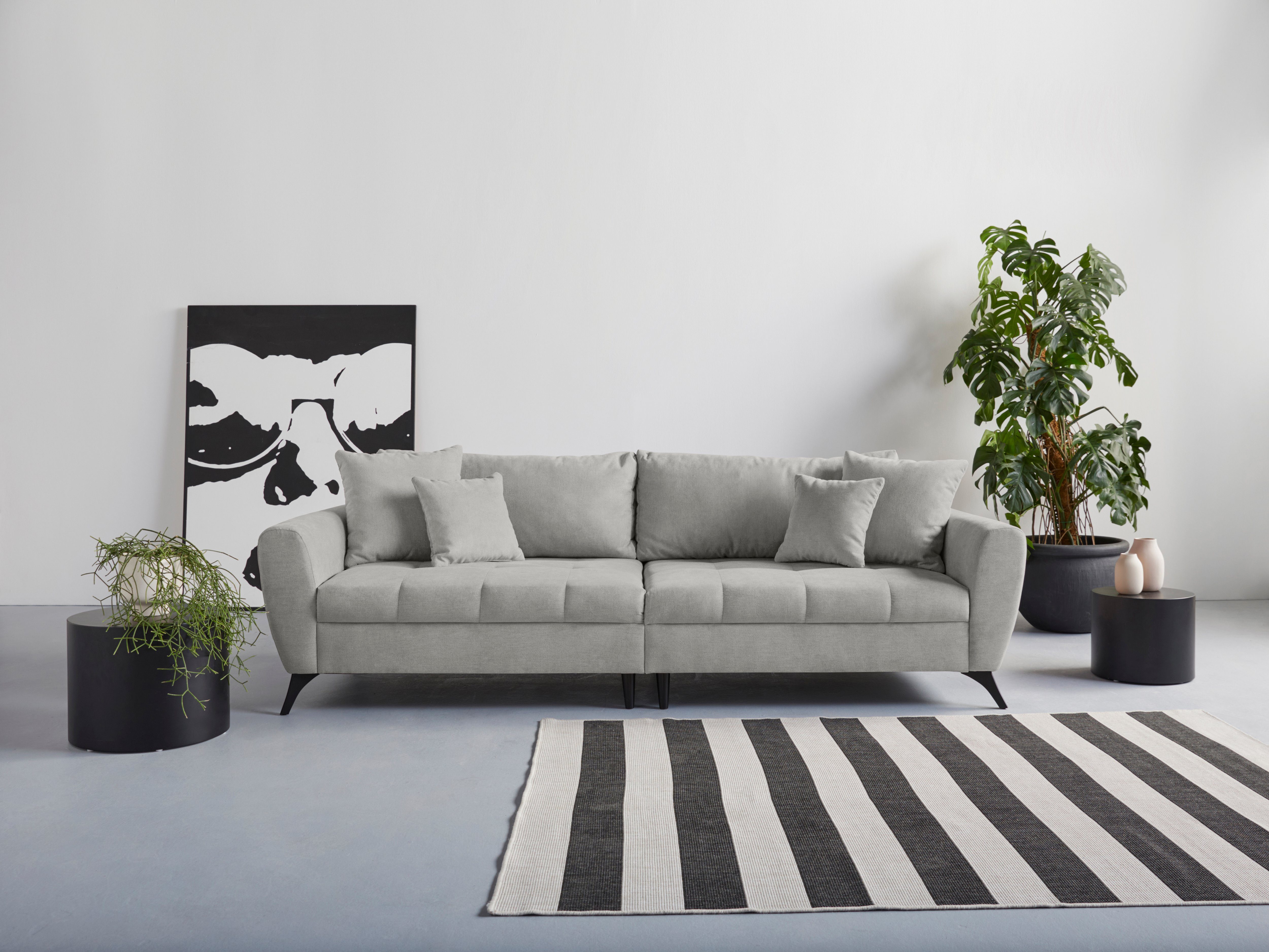 INOSIGN Big-Sofa Lörby, Belastbarkeit bis 140kg pro Sitzplatz, auch mit Aqua clean-Bezug