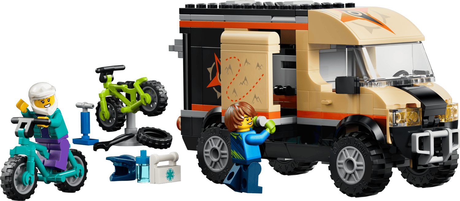 LEGO® City 60512 Mountainbike-Abenteuervan Spielbausteine, (Set, 260 St., Set)