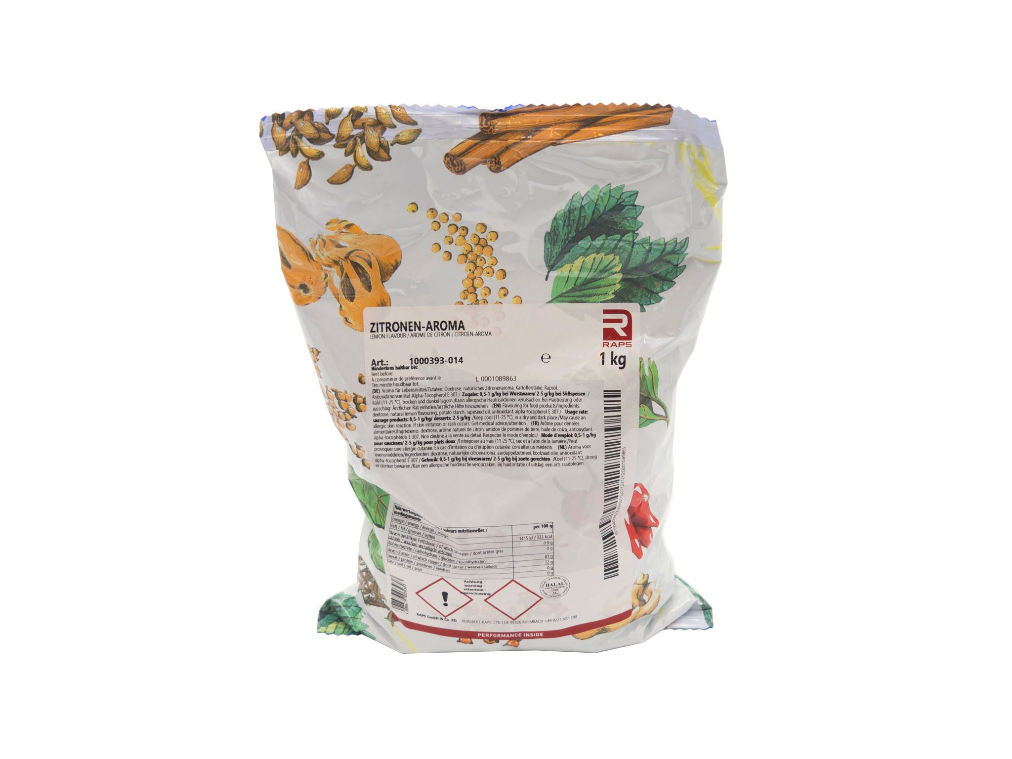 Raps Gewürz Zitronen Aroma 1kg Beutel