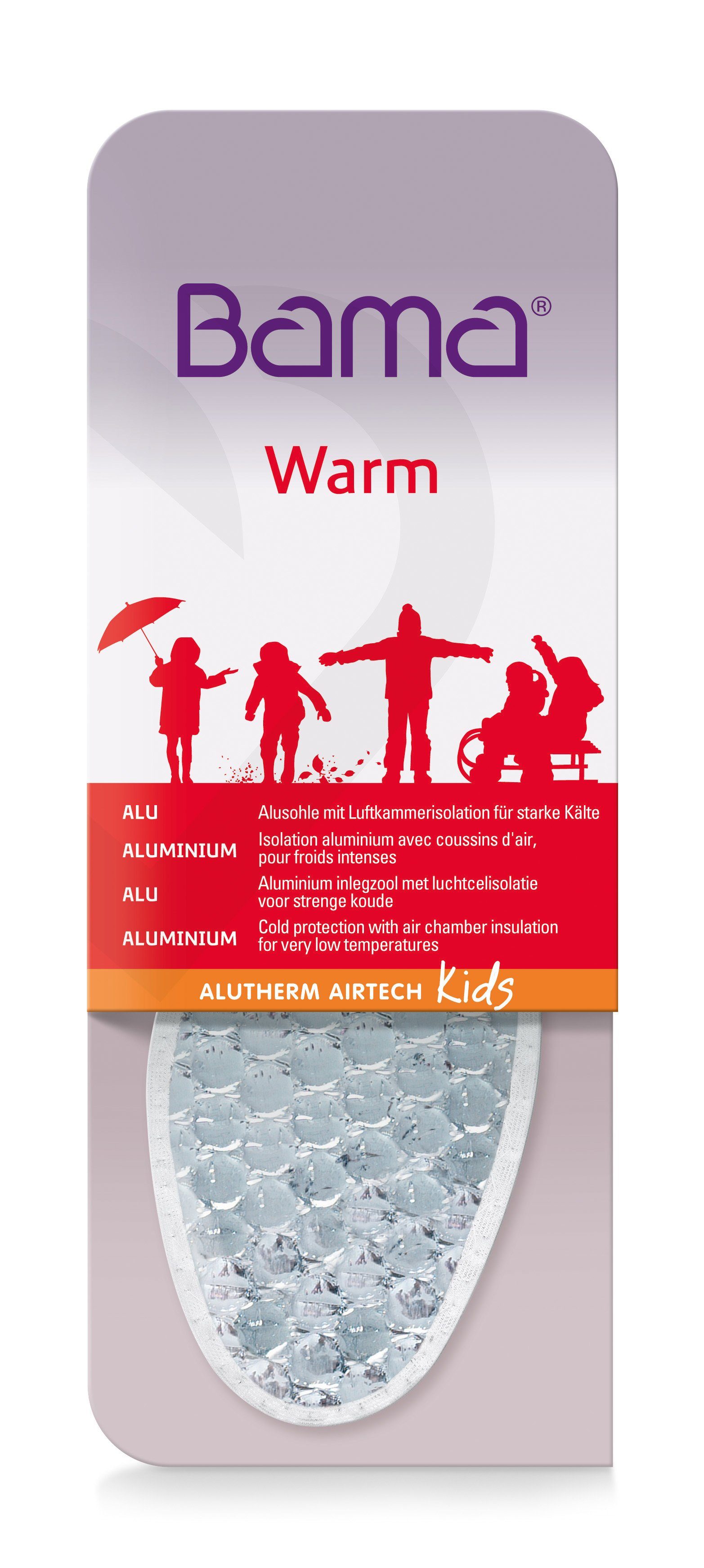 BAMA Group Thermosohlen Alutherm Airtech Kids - mit Luftkammerisolation für starke Kälte