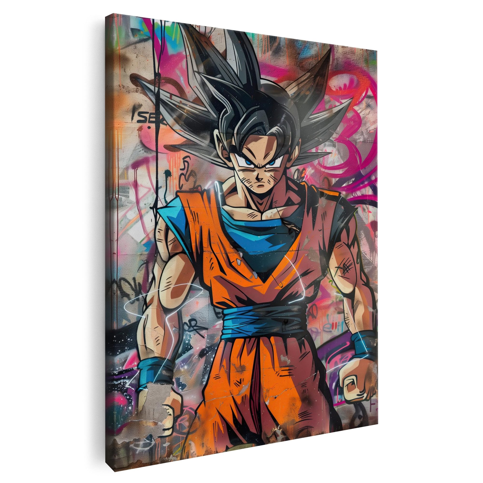 Artmazing Leinwandbild Goku Off The Wall, Goku Off The Wall, gesp. auf FSC Echtholz-Keilrahmen, in versch. Größen