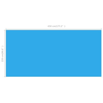 furnicato Pool-Abdeckplane Rechteckige Pool-Abdeckung PE Blau 450 x 220 cm