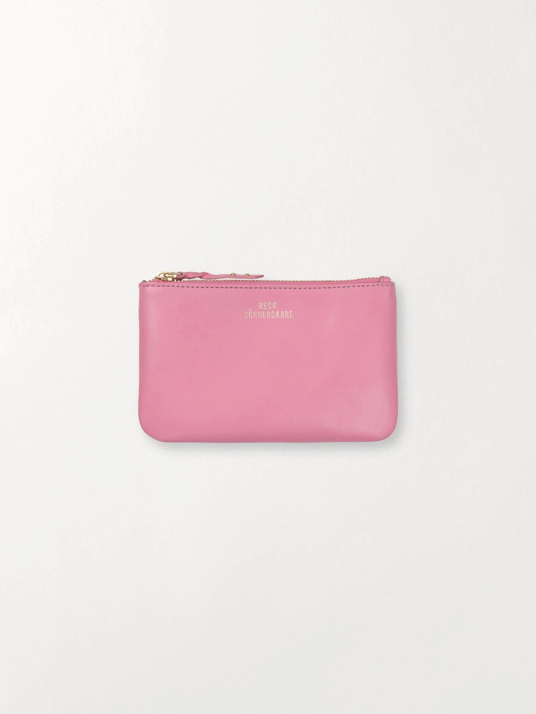 Pink Portemonnaie Geldbörse x Brieftasche Aalleder, Sachet Lyla in H:11 aus Becksöndergaard x T:1 - B:18 cm