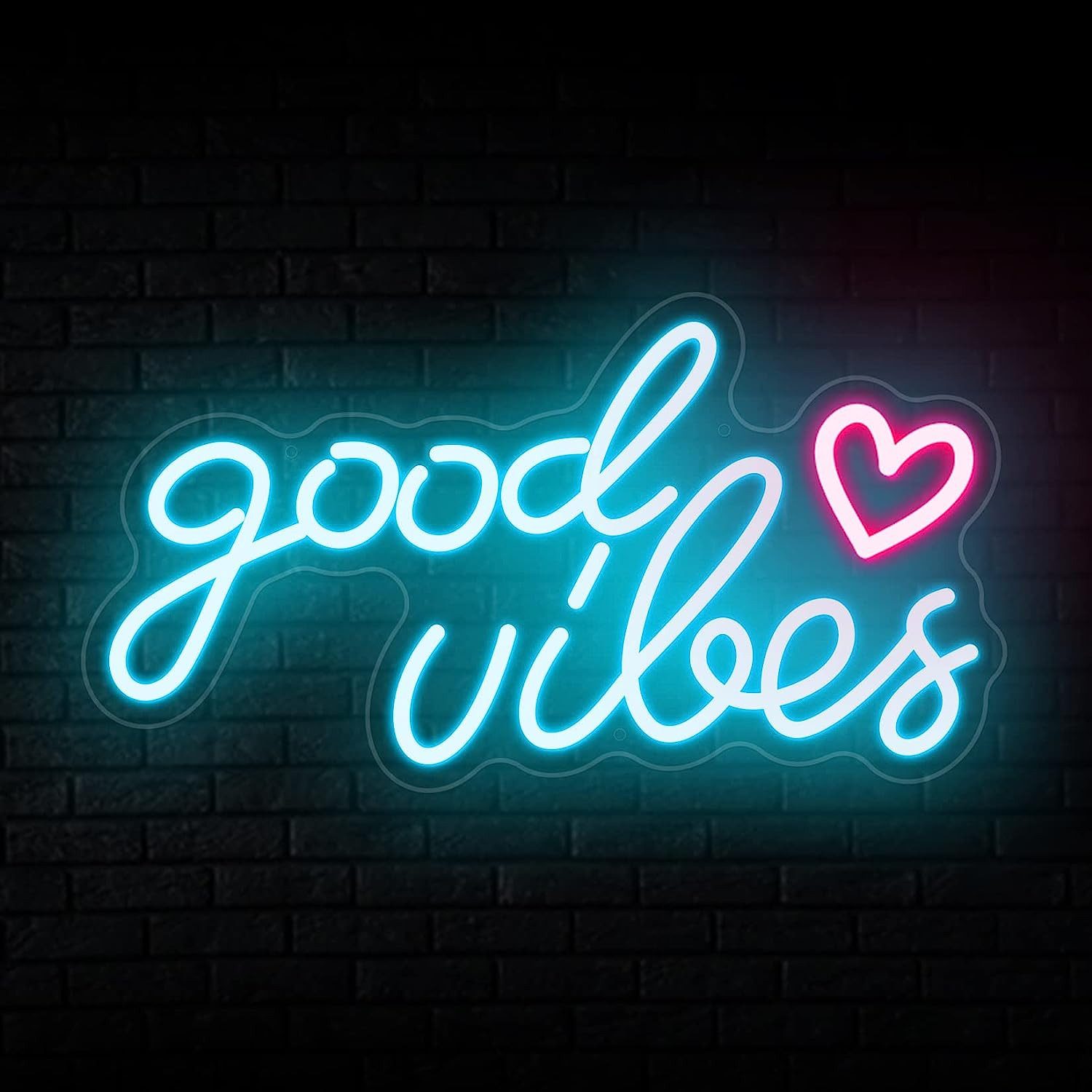 JIBENNEON LED Dekolicht Good Vibes Neonschild, USB-betrieben LED-Schild, mi günstig online kaufen