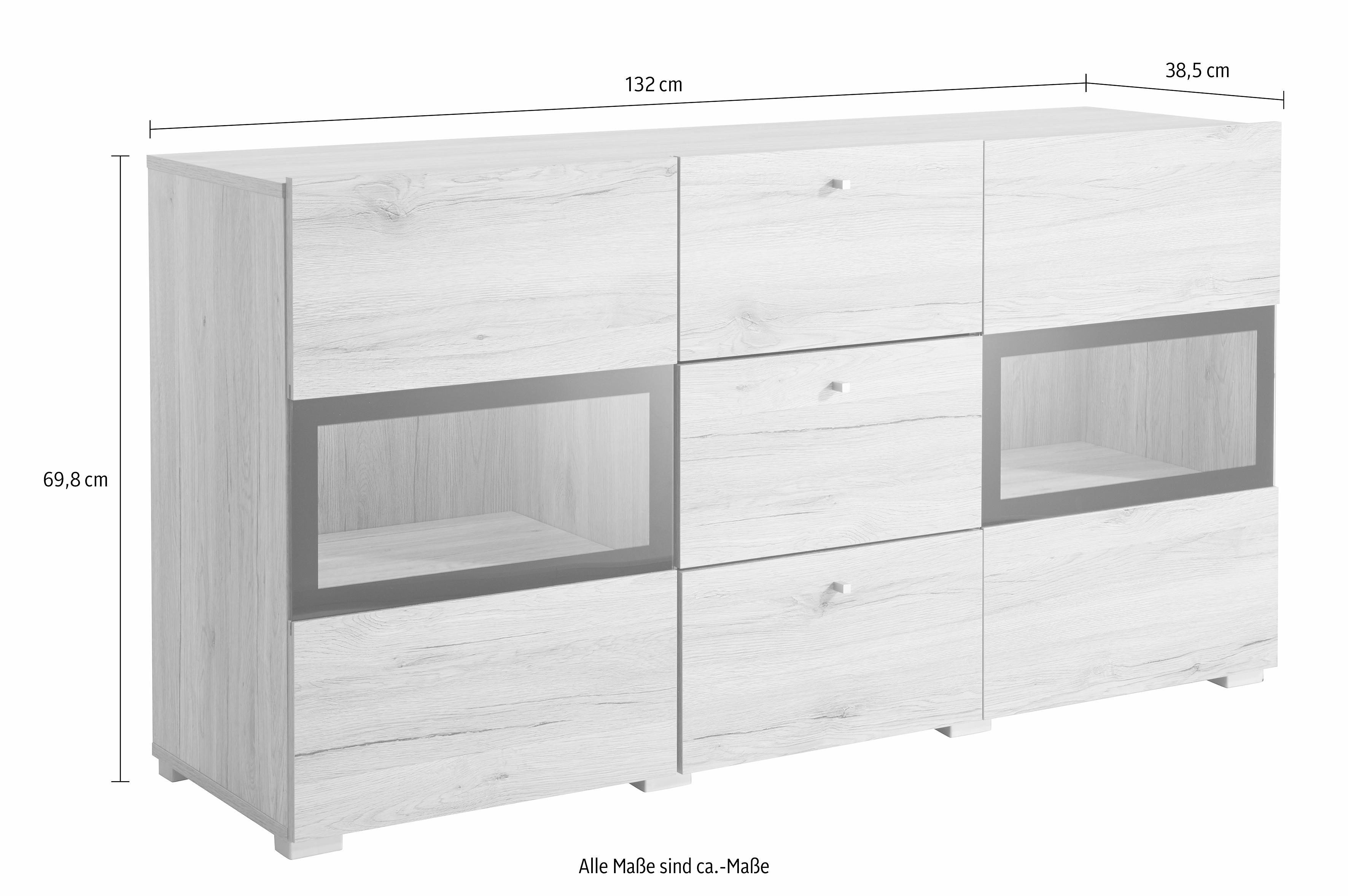 OTTO home Sideboard Baros, Breite 132 cm