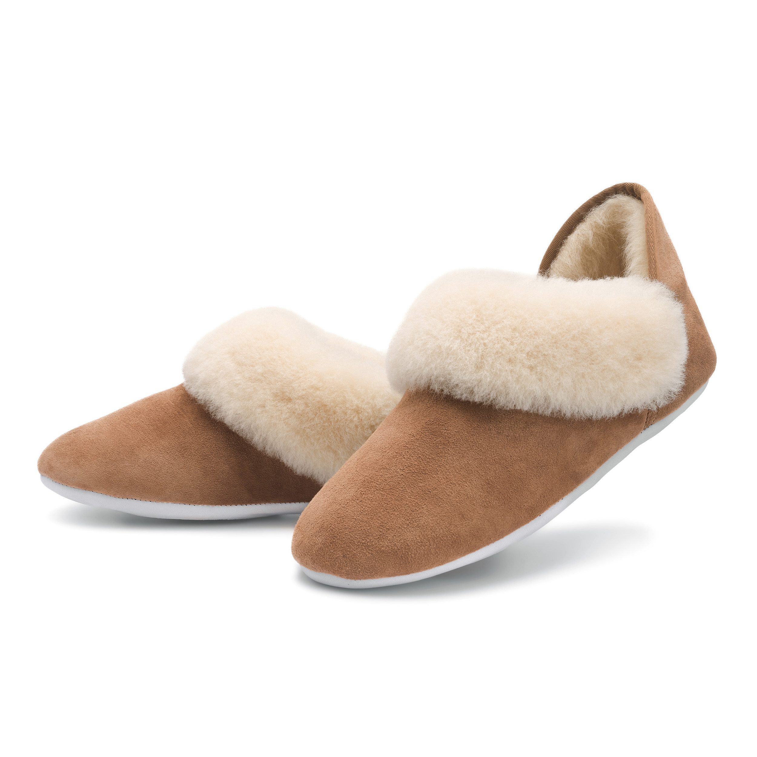 RAIKOU Damen Herren Домашнє взуття aus Lamm-echte Schaffell mit weicher Sohle Plüsch Домашнє взуття australischem Schaffell