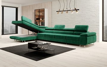 Luxusbetten24 Schlafsofa Designer Sofa Maxi, mit Schlaf- und Klapptfunktion