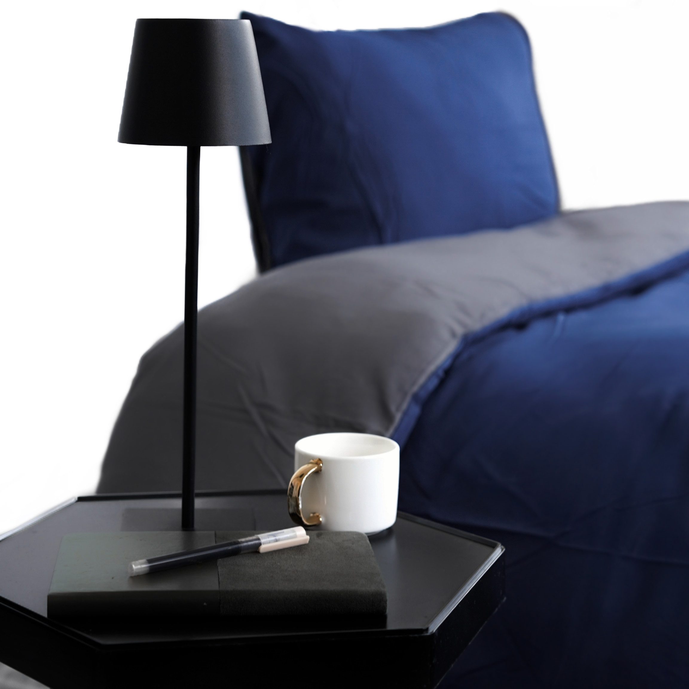 COFI 1453 Bettwäsche mit Reißverschluss - Wendebettwäsche für Einzel- und Doppelbett, 2 teilig