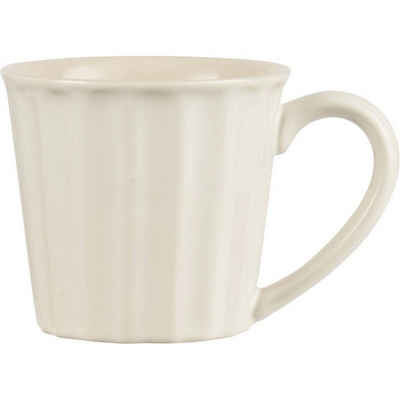 Ib Laursen Tasse Mynte, Steingut, Weiß L:12.5cm B:9cm H:8cm Steingut