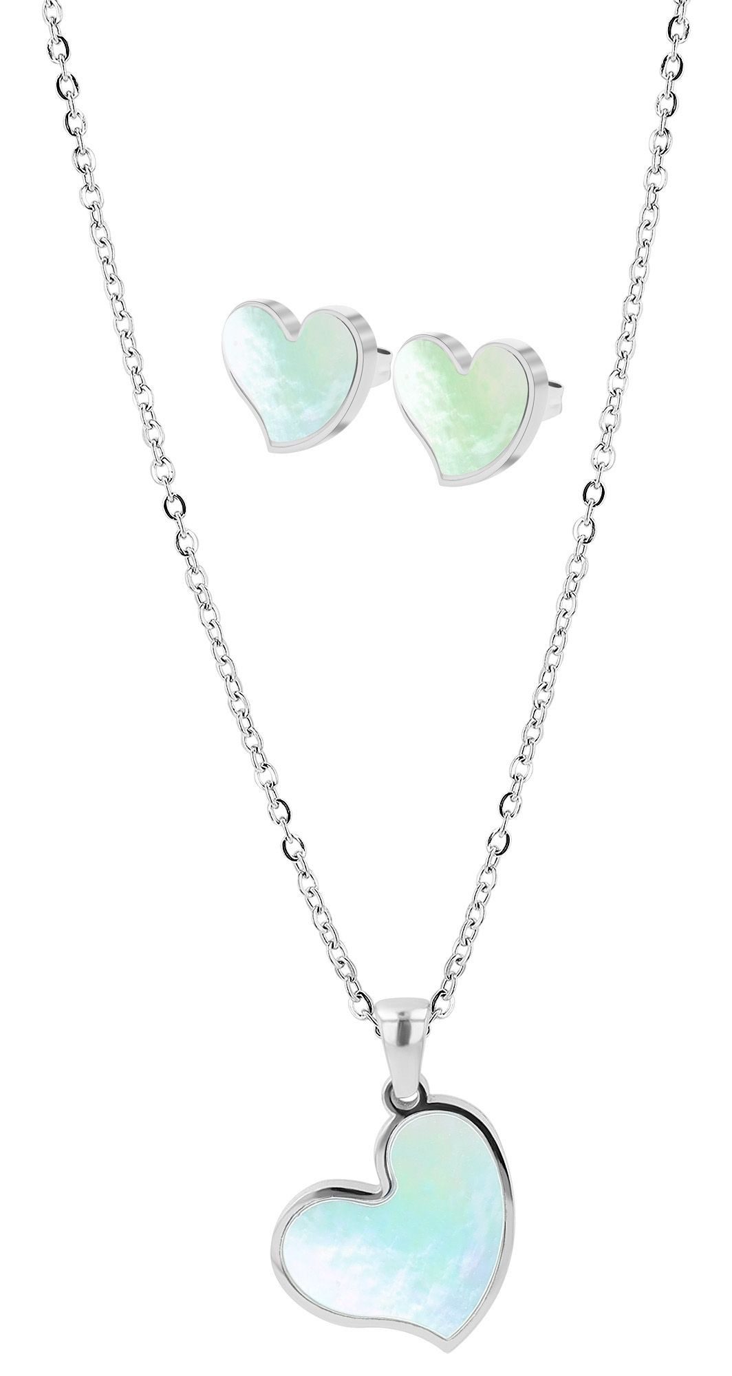 Schmuckset Edelstahl silber