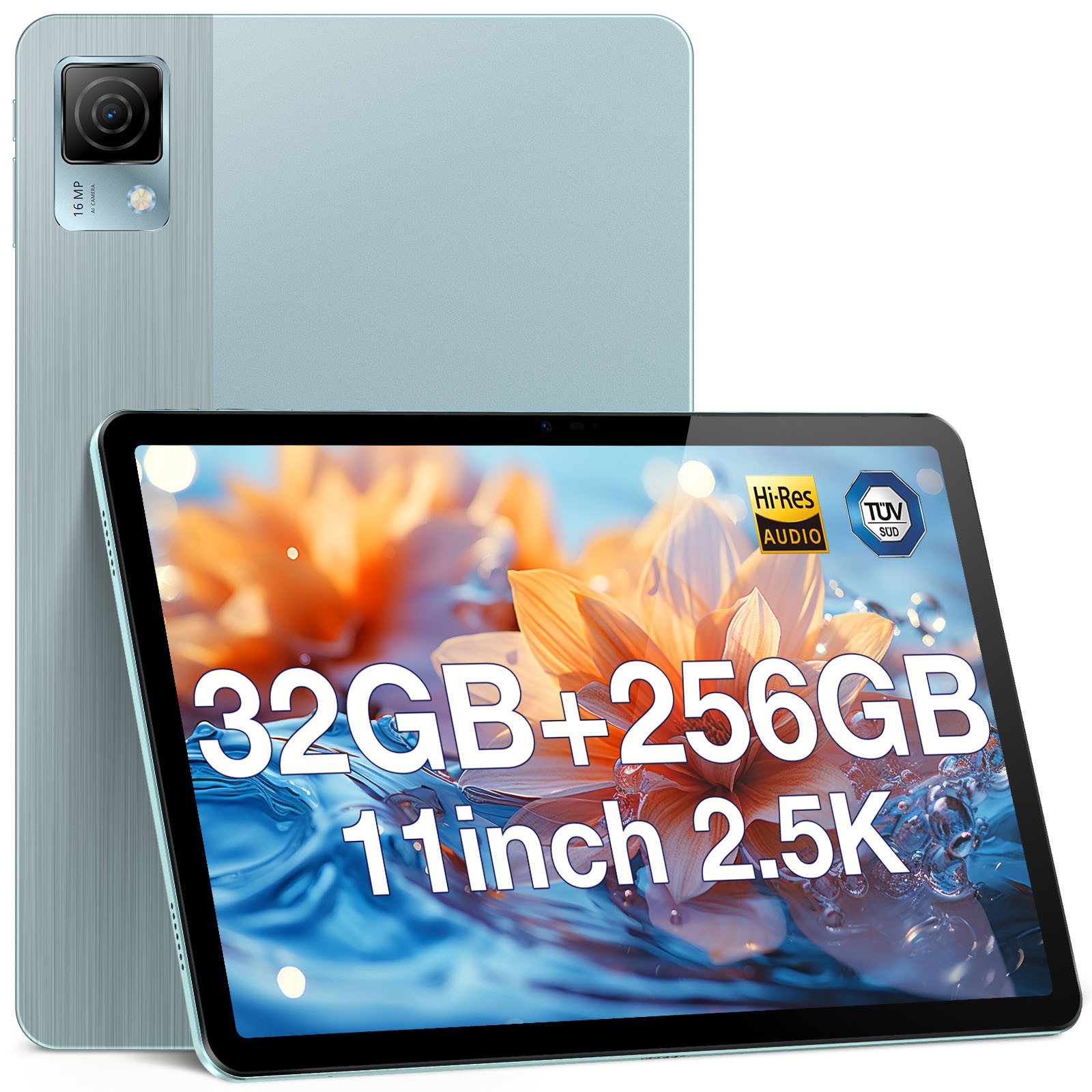 DOOGEE T30 ULTRA G99 Octa-Core 12GB RAM + 256GB ROM (TF 2TB), 8580mAh/ 18W Tablet (11", 256 GB, Android 13, 4G LTE, 2.5K 1600 * 2560, Dual 4G LTE/SIM, 16MP + 8MP, Android 13, Widevine L1)