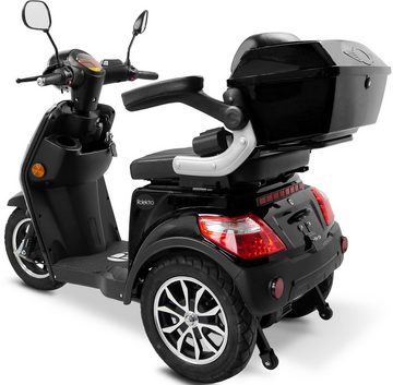 Rolektro Elektromobil Rolektro E-Trike 25 V.3, Lithium Akku, 1000 W, 25 km/h, (mit Topcase)