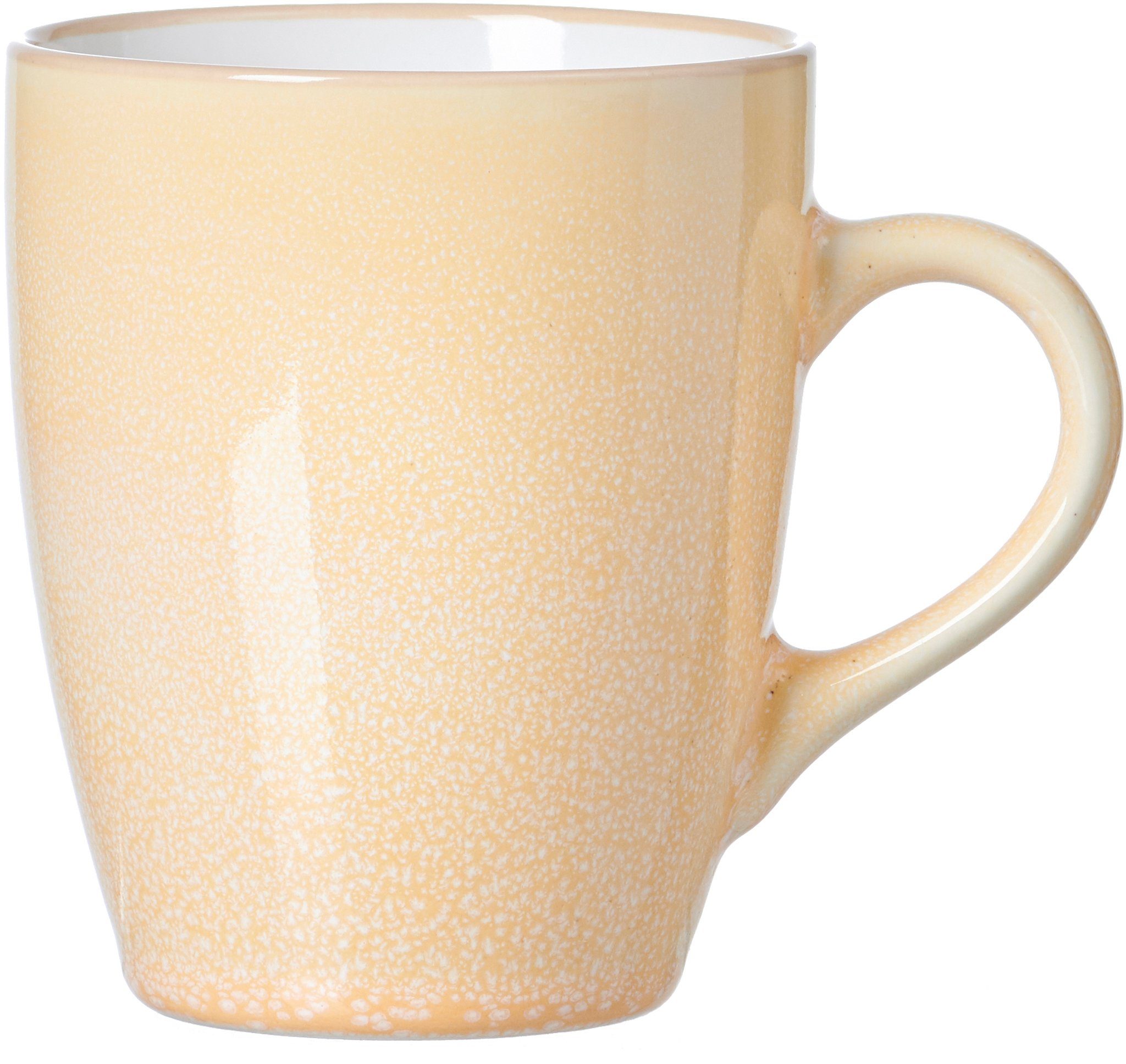 Tasse, Steinzeug, Personen, Person Schale) für 3 1 Frühstücks-Geschirrset Teile, (Teller, 1 Unikatcharakter, & Ritzenhoff Breker gelb Nancy (3-tlg),