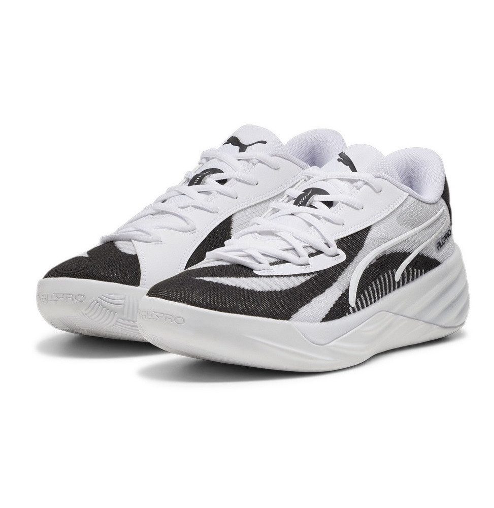 Hallen-Indoorschuhe All-Pro Nitro Team weiss/schwarz Herren Badmintonschuh
