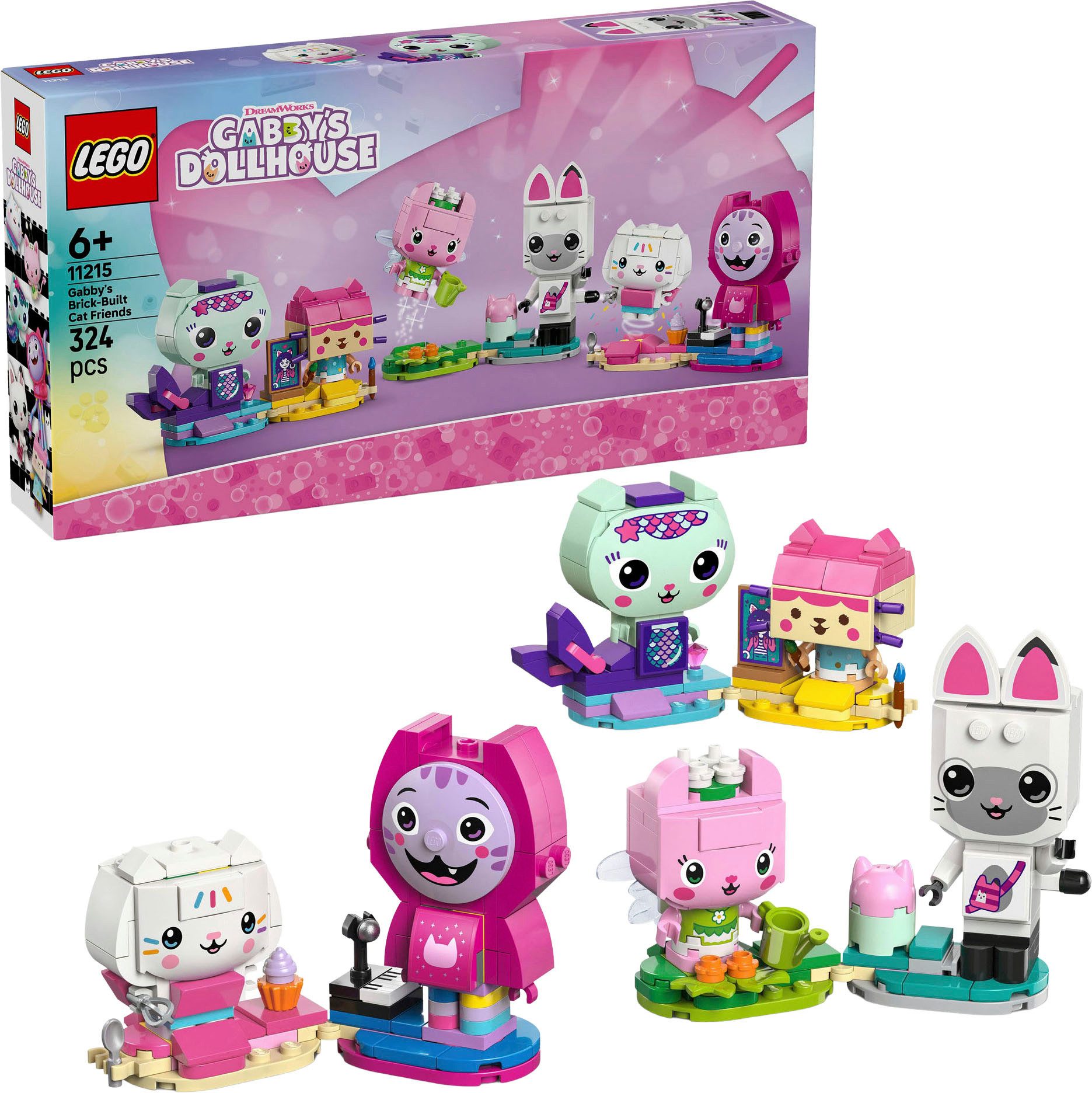 LEGO® Gabbys Katzenfreunde aus LEGO Steinen (11215), LEGO Gabby's Dollhouse günstig online kaufen