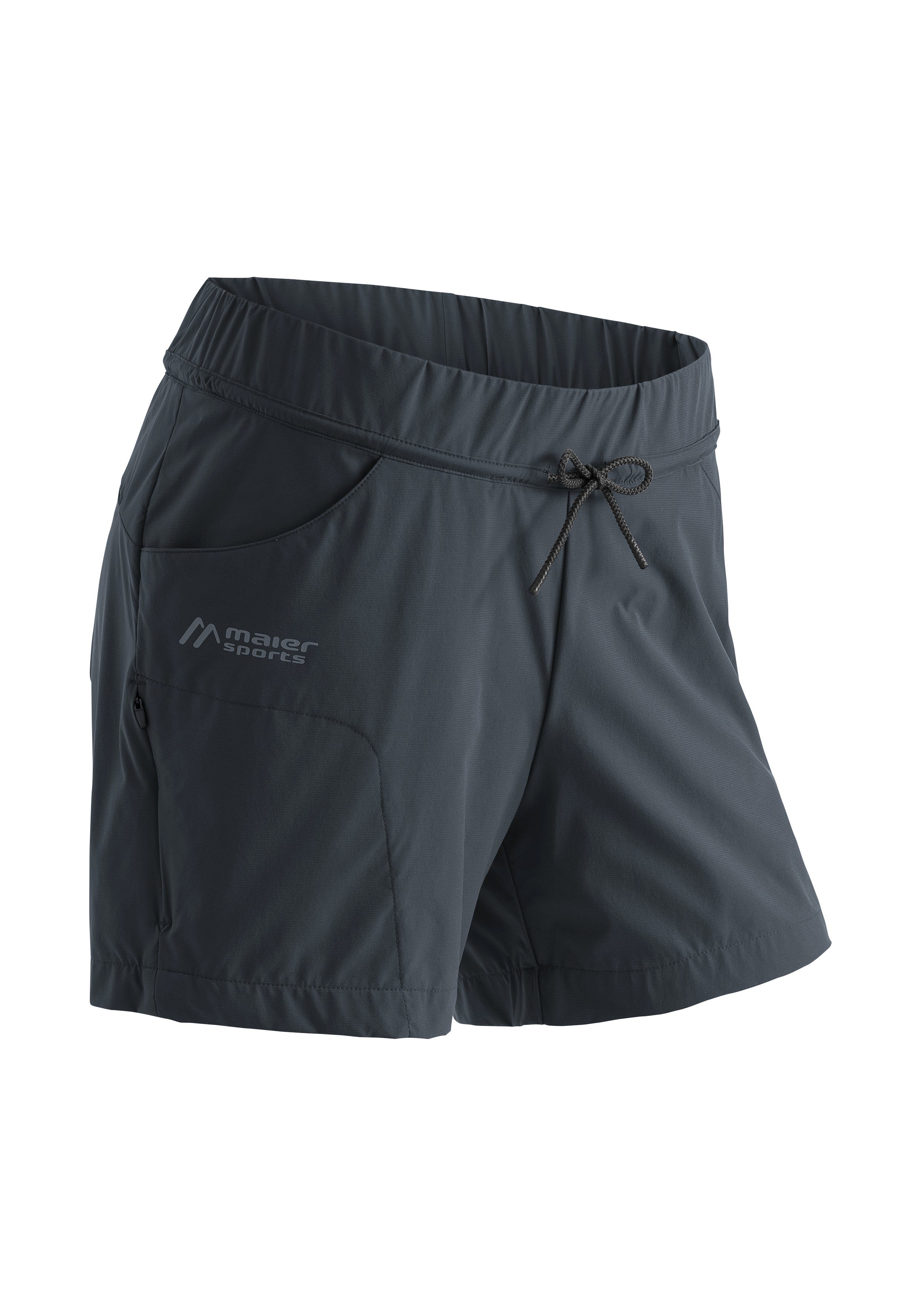 Funktionsshorts Schnitt graublau Fortunit Sports Short Maier W in Reißfeste Funktionsshorts lässigem