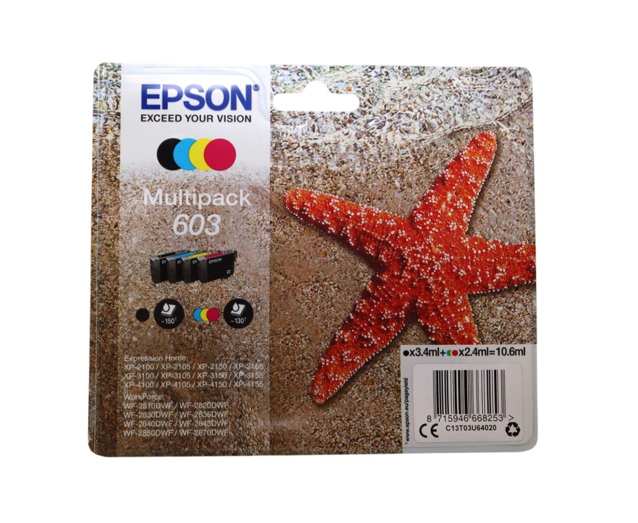 Epson EPSON Multipack 603 Tintenpatrone C13T03U64020 für Epson WorkForce Tintenpatrone