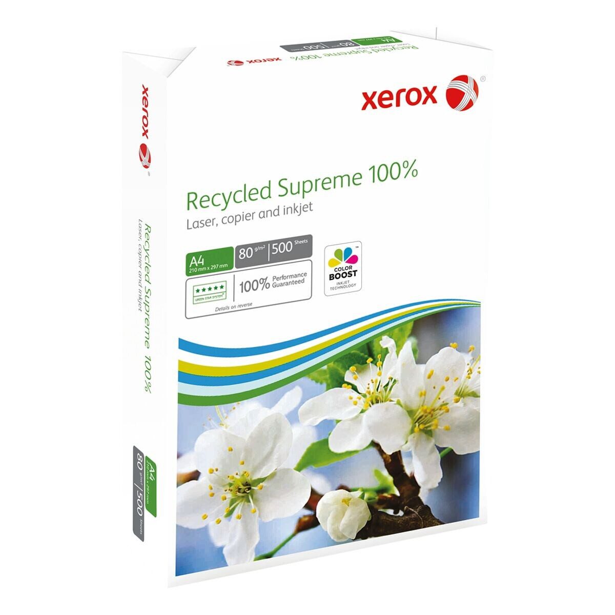 Xerox Recyclingpapier Recycled Supreme 100%, Format DIN A4, 80 g/m², 150 CIE, 500 Blatt