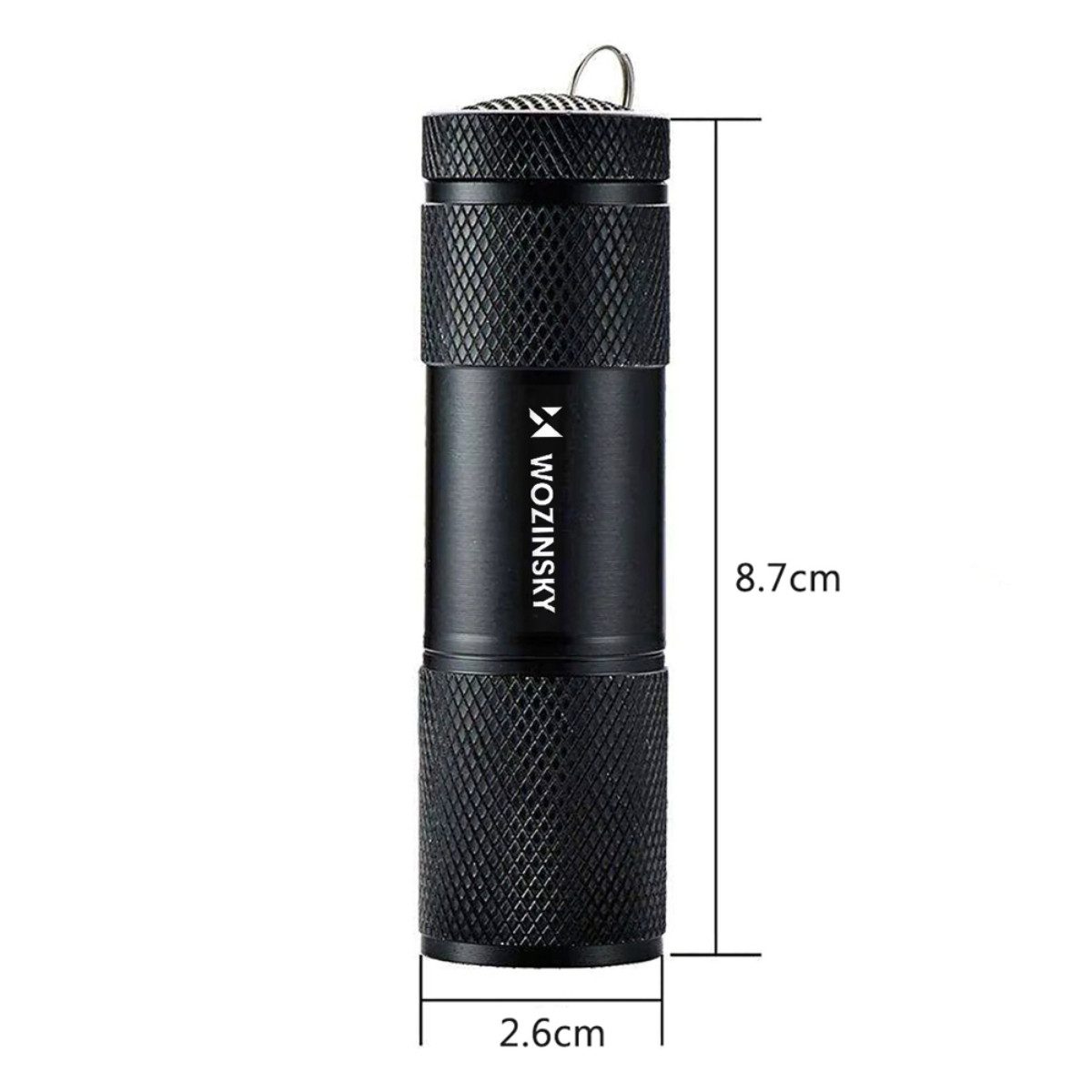 Wozinsky Taschenlampe WLD-9L, 9 UV-LEDs, kompaktes Aluminiumgehäuse und IP65-Schutz