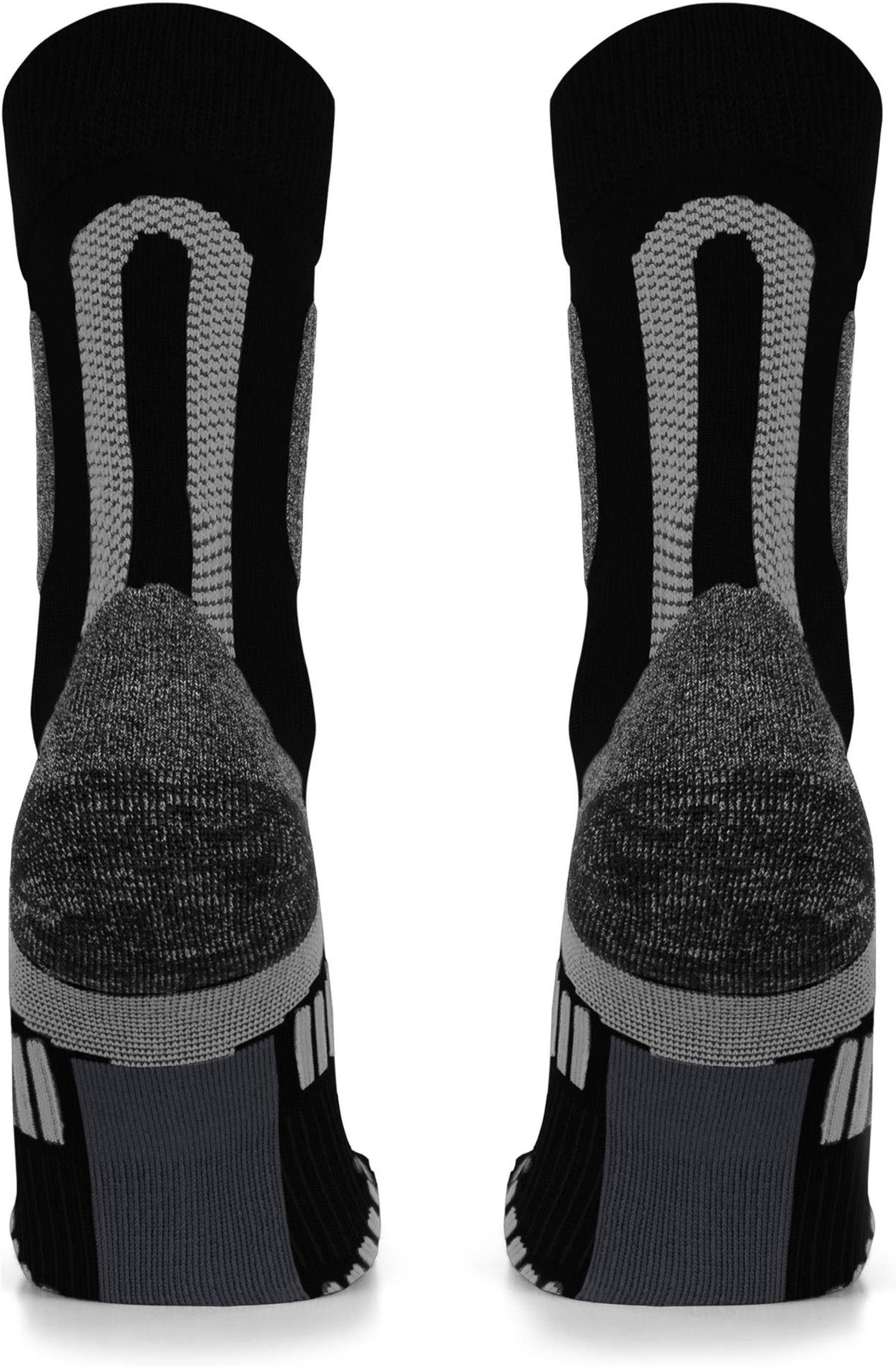 Merino 2 Merinowolle Frotteesohle Paar) hochwertige Schwarz Sportsocken (2 mit Trekking Socken normani