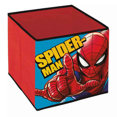 MARVEL Aufbewahrungsbox Marvel Spiderman Kinder Spielzeug Korb freistehende Box 31x31x31