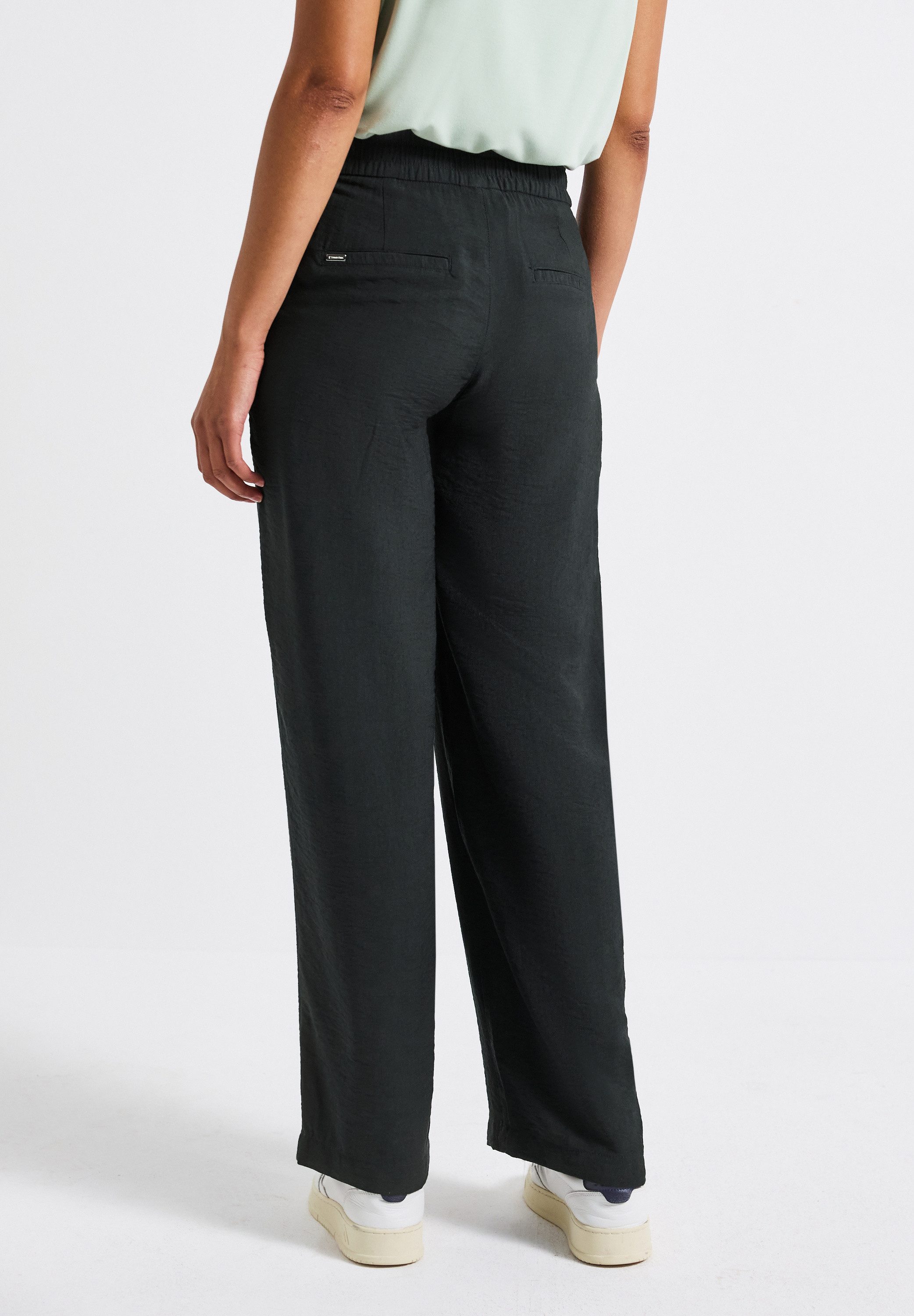 STREET ONE Stoffhose weites Bein, mit günstig online kaufen
