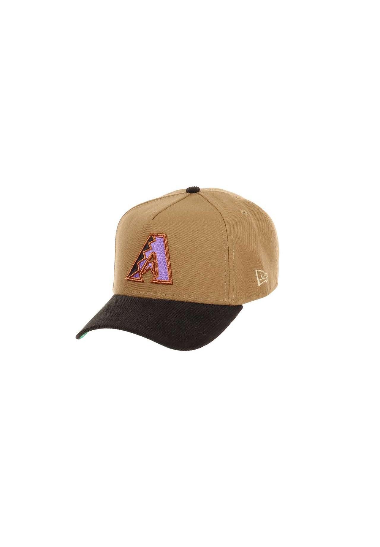 New Era Baseball Cap Arizona Diamondbacks MLB Inaugural Season 1998 Sidepatch Khaki Black C (1-St)
