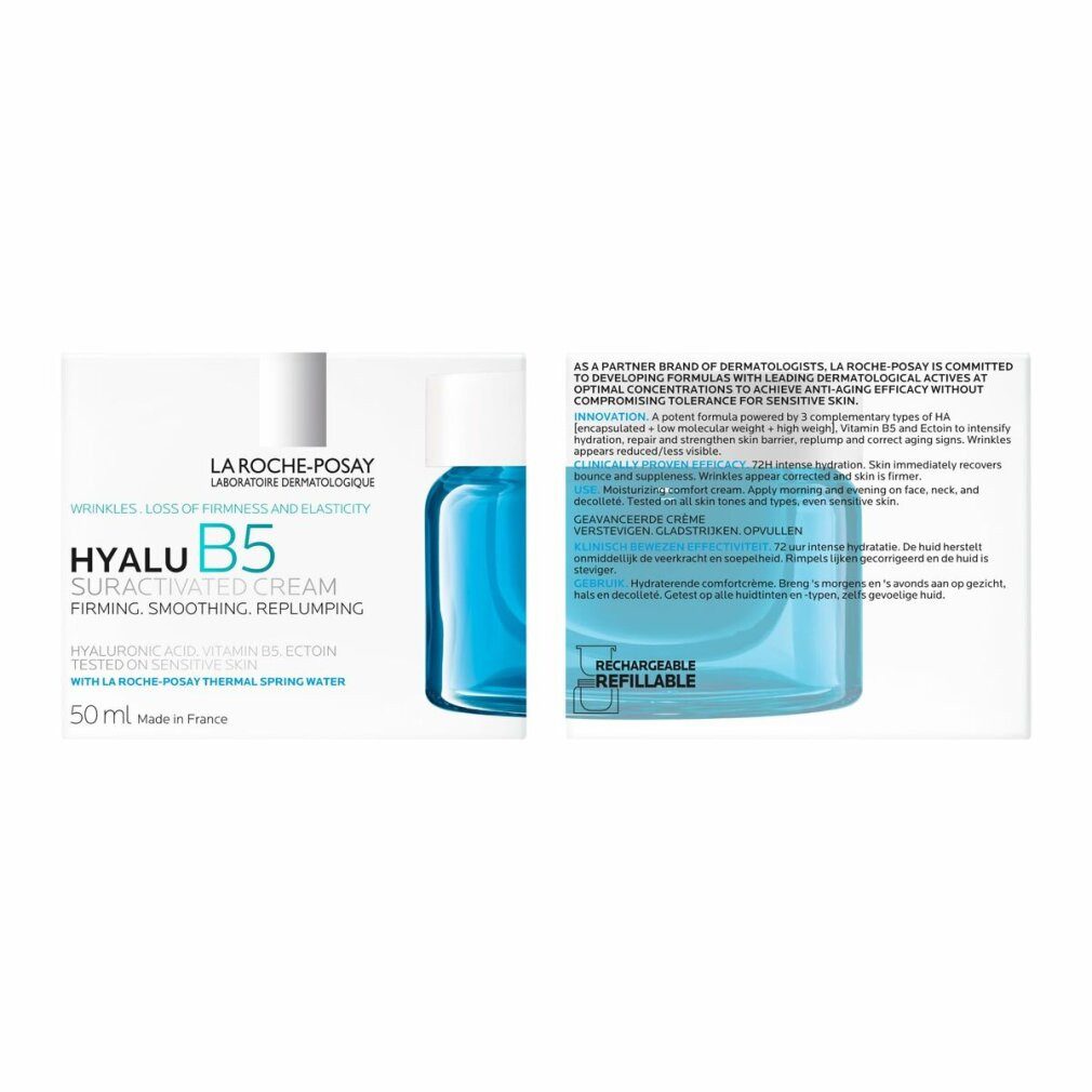 La Roche-Posay Körperpflegemittel HYALU B5 SURACTIVATED Füll- und Reparaturcreme mit Hyaluronsäure 50ml