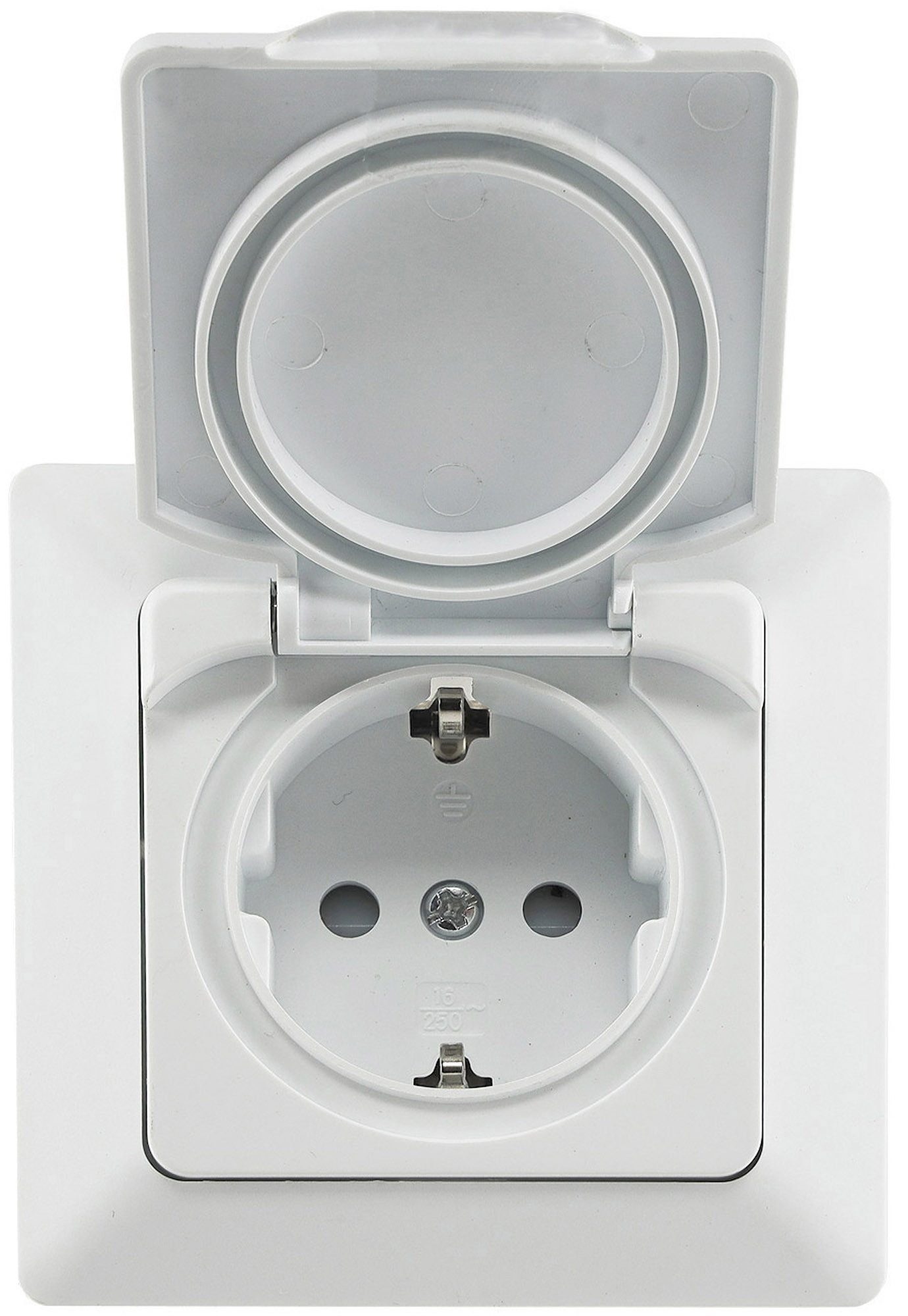 ChiliTec Unterputz-Steckdose MILOS Serie weiss matt Rahmen, Taster, Dosen