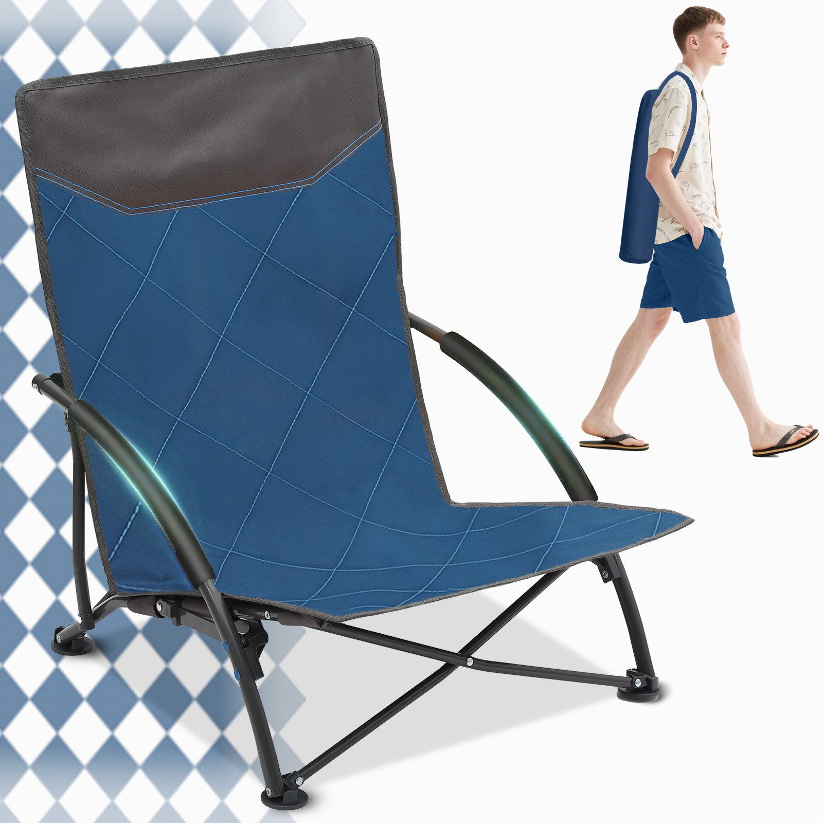 Sekey Klappstuhl Strandliegestuhl Klappbar leicht niedriger günstig online kaufen