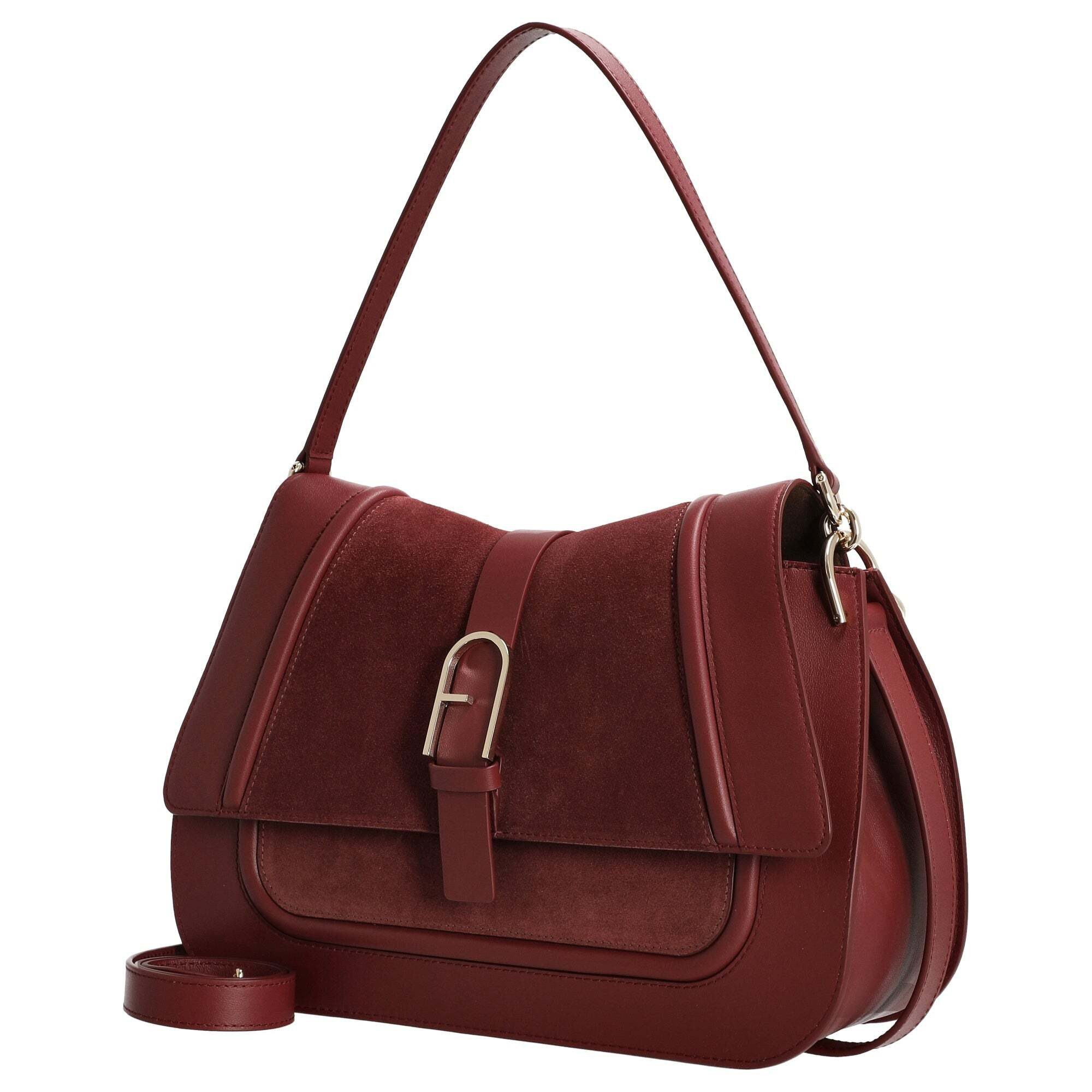 Furla Umhängetasche Flow L - Schultertasche 33 cm (toni rubino)