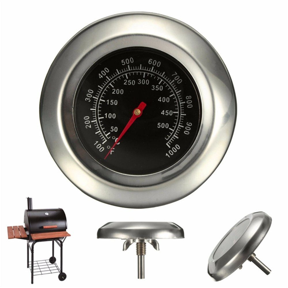 Barbecue Thermometer Bratenthermometer Grillthermometer Edelstahl-Gasgrill 