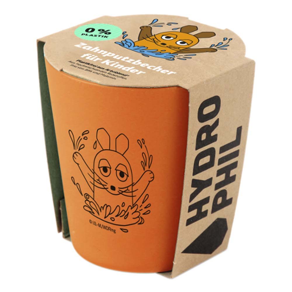 Hydrophil Zahnputzbecher Zahnputz Becher - Kids orange, Maus