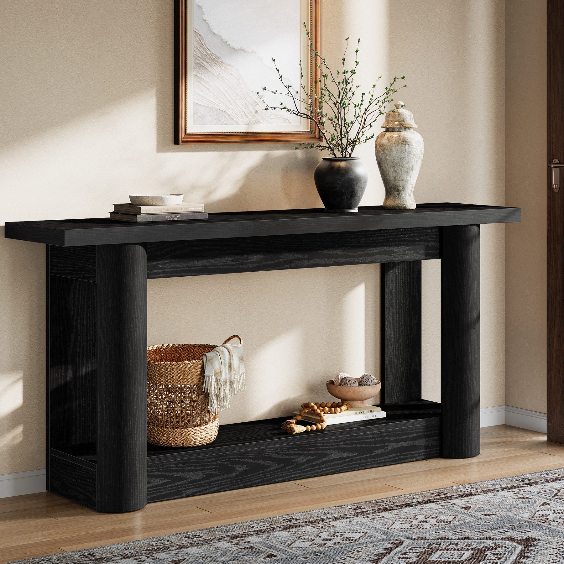 Tribesigns Konsolentisch 160 cm Schmaler Flurtisch, Langer Sofatisch hinter dem Sofa