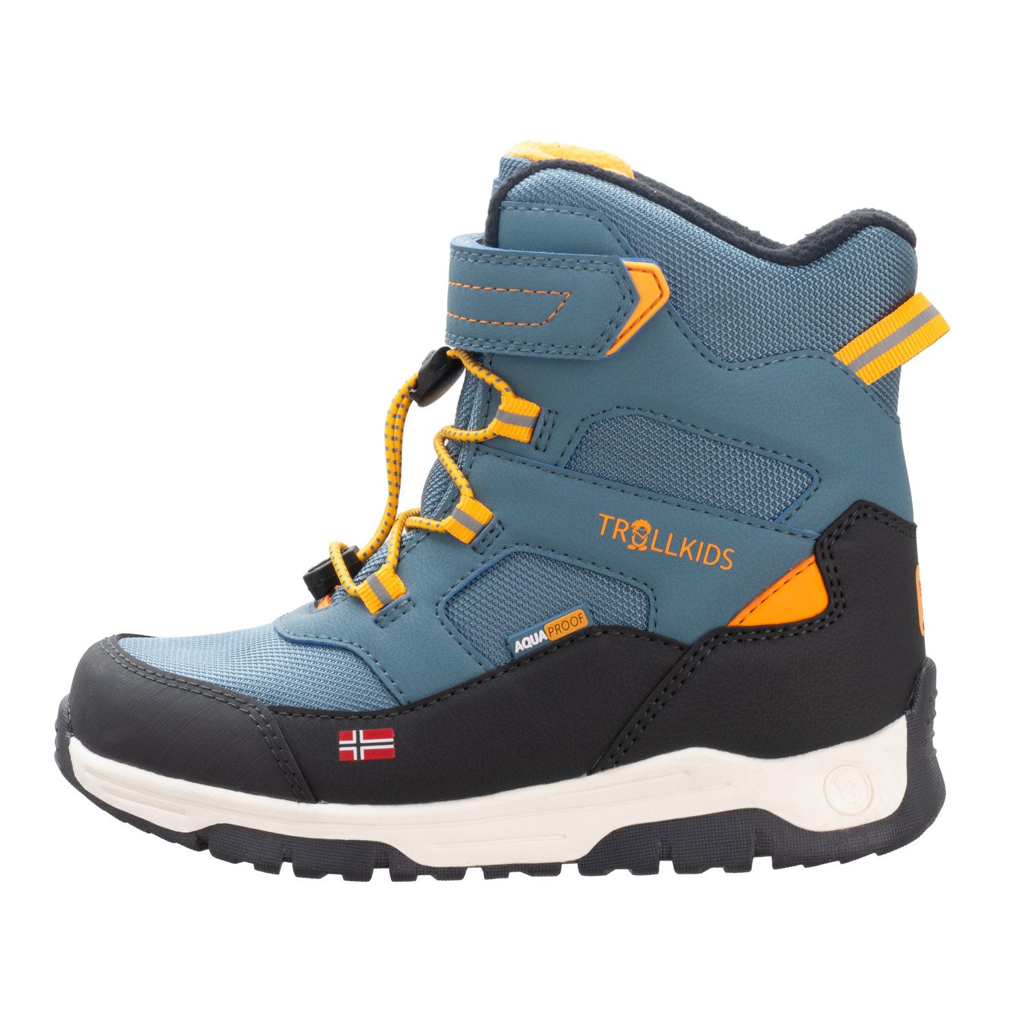 TROLLKIDS KIDS LOFOTEN WINTER BOOTS PRO Winterstiefel wasserdicht, profilierte Gummilaufsohle, für Kinder